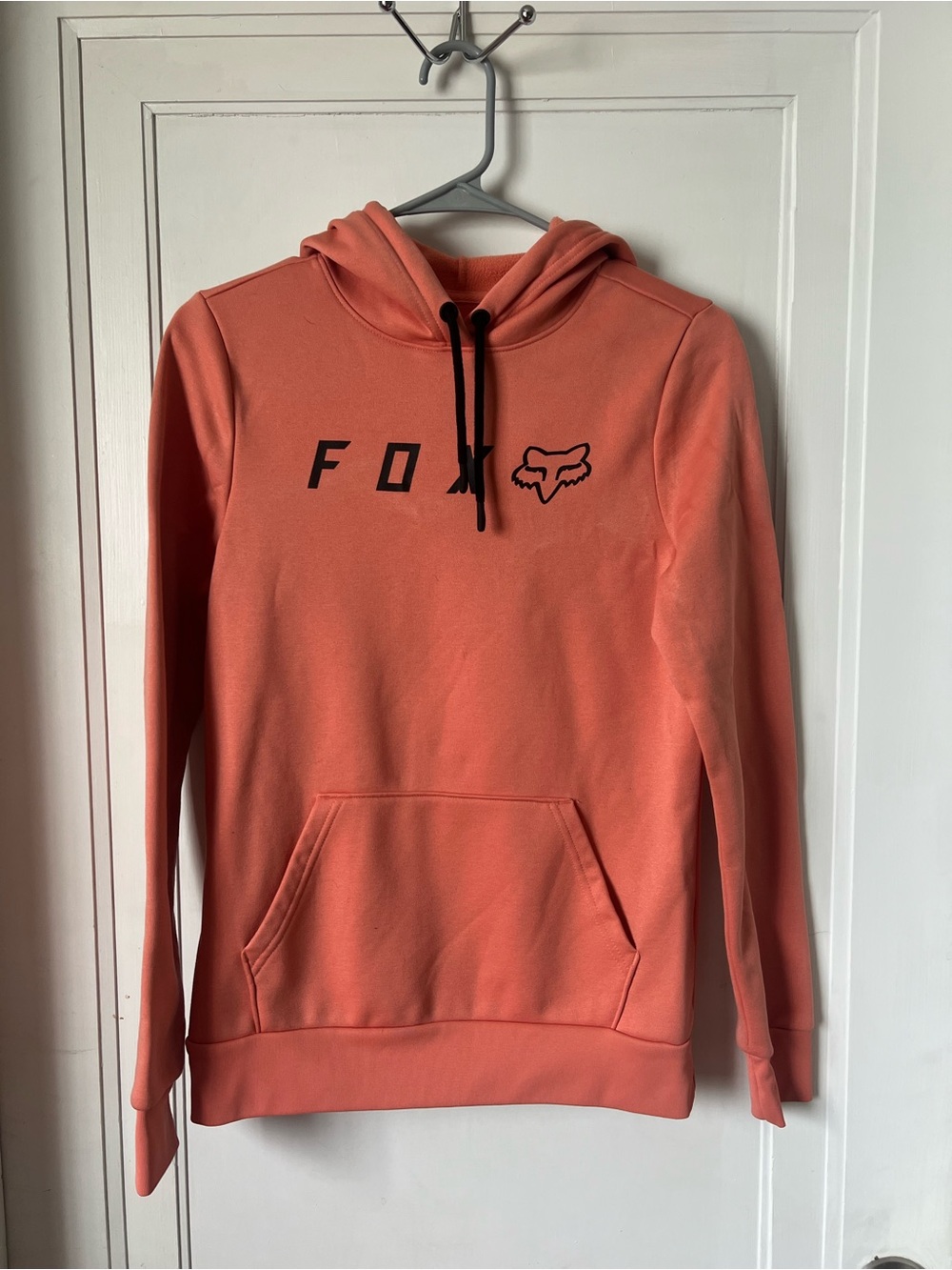 Fox Coral Hoodie with Black Logo